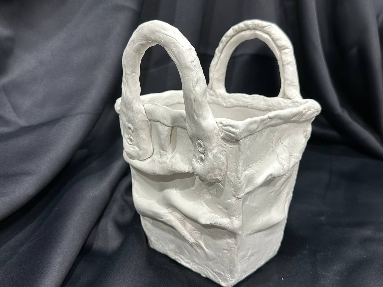 Moulage: Plissé Sculptural Art Tote Bag
