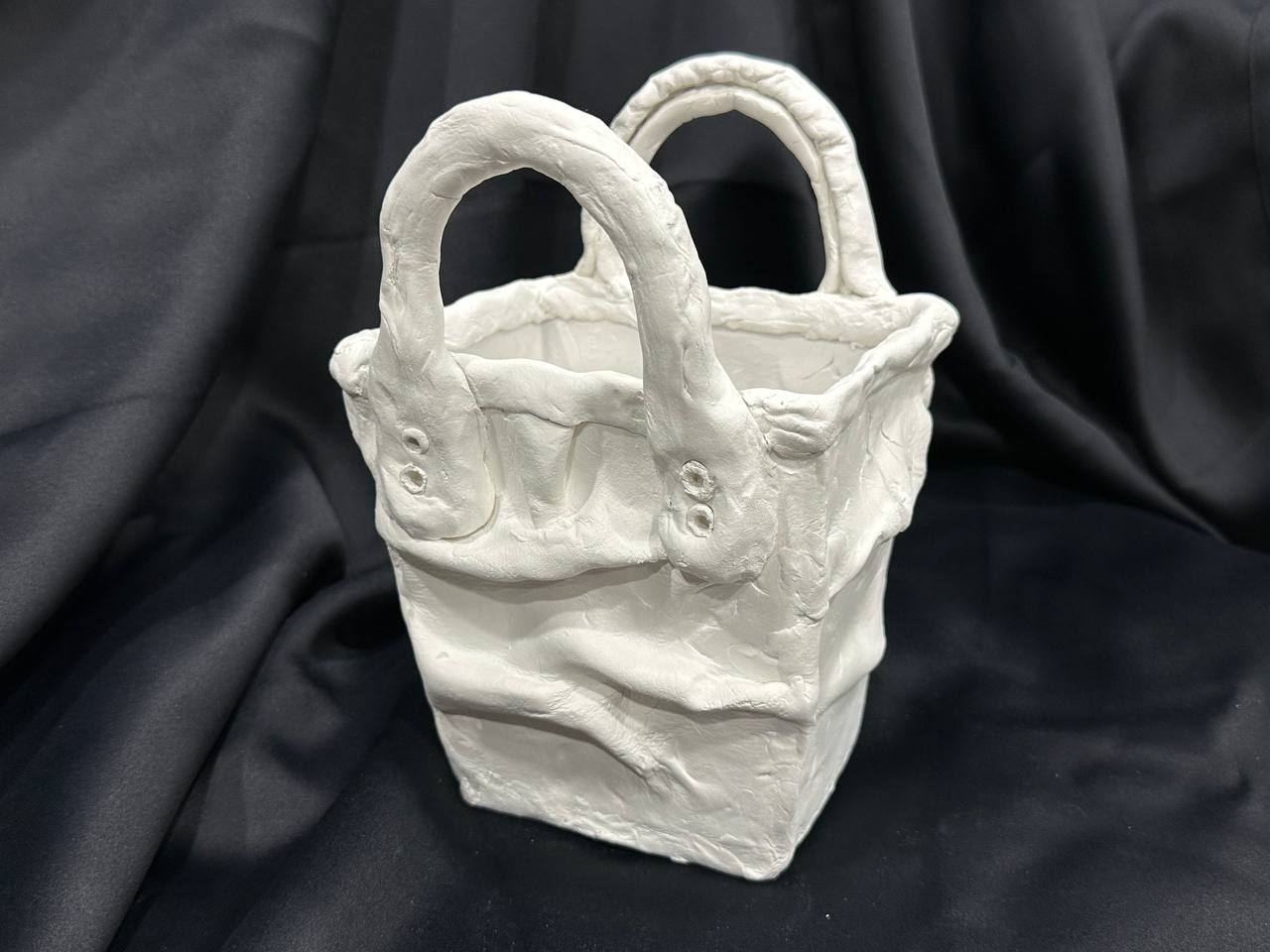 Moulage: Plissé Sculptural Art Tote Bag